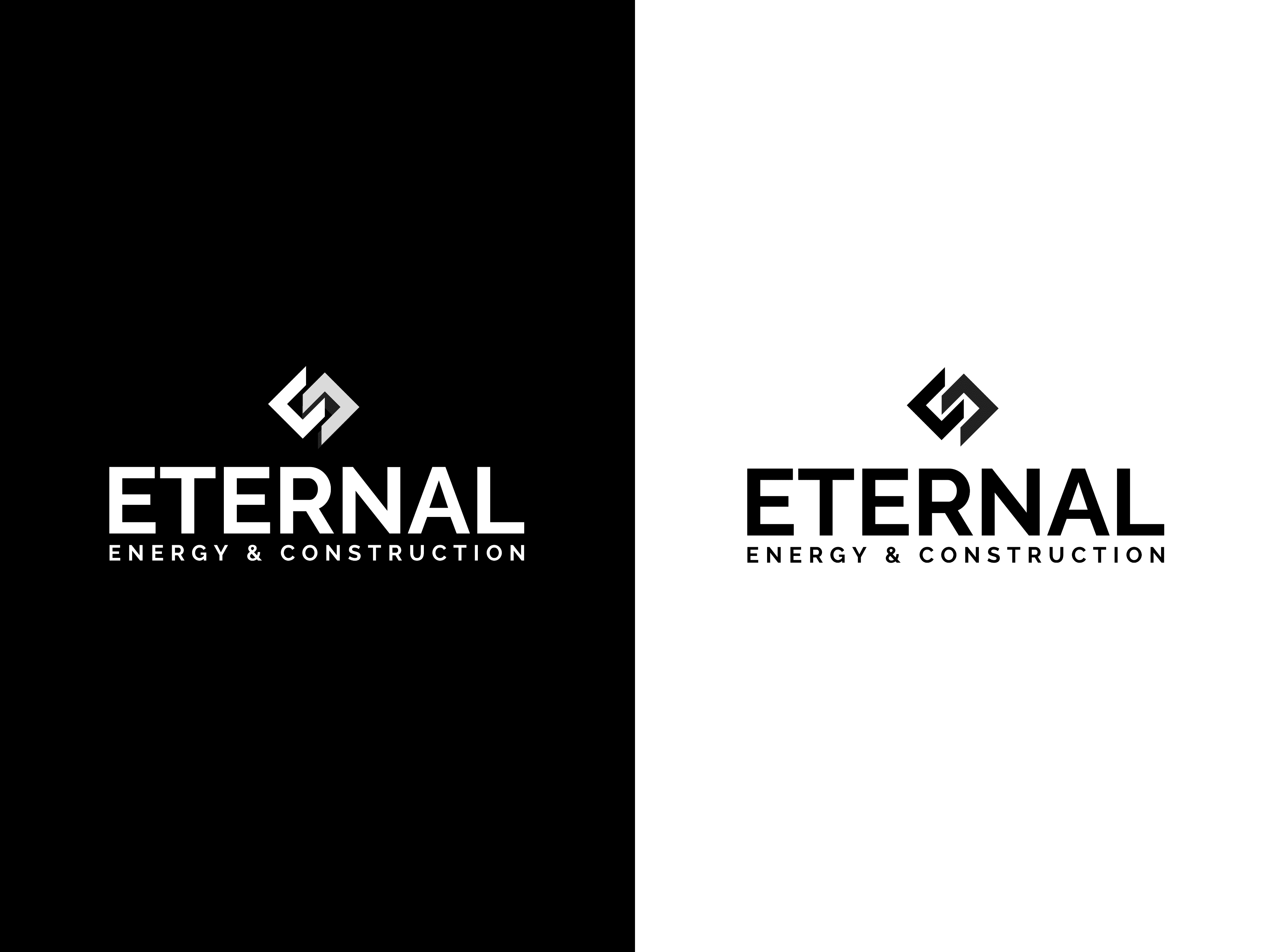 Eternal logos black and white.